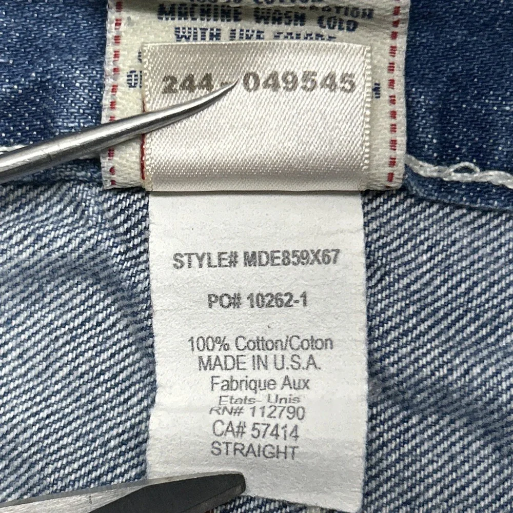 TRUE RELIGION JEANS Straight WFLPS Red Stitching Sz 42 (43x34).